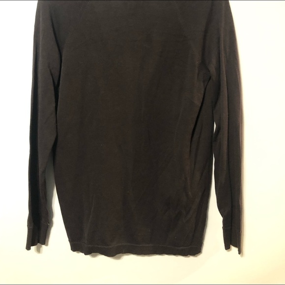 Ann Taylor Loft v neck black sweater size small - Picture 2 of 9